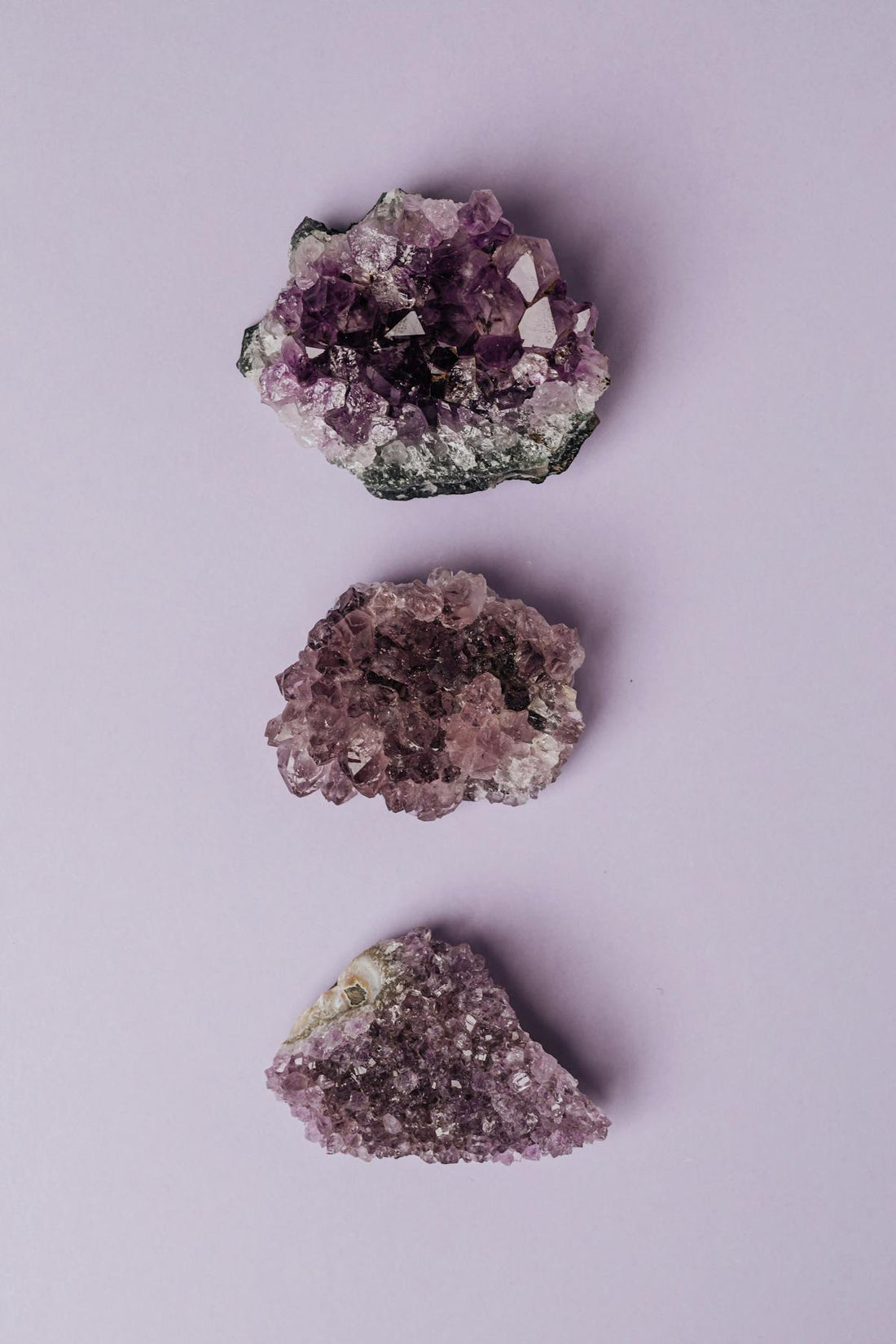 Cluster amethyste violette pierre de l eveil du nombre angelique 7777