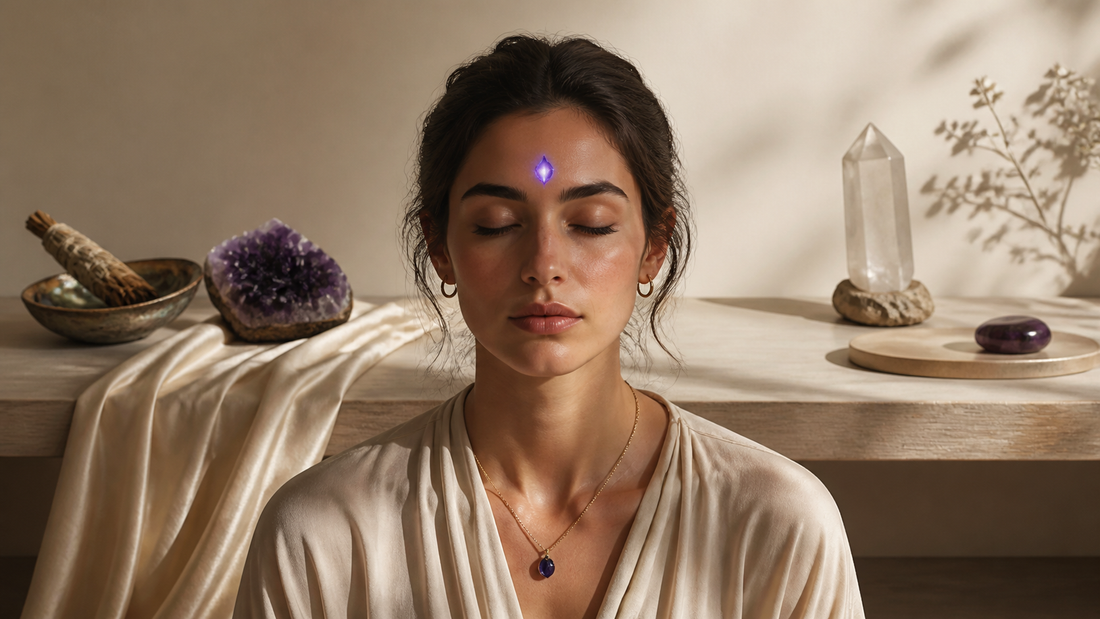 Chakra du Troisième Œil (Ajna) : Intuition, Pierres et Éveil Spirituel