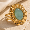 Bague Aventurine Verte Soleil — photographie produit premium