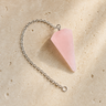 Pendule Radiesthesie - Quartz Rose — photographie produit premium