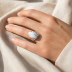 Bague Howlite Réglable — vue en situation