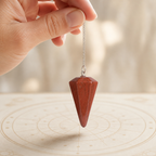Pendule Radiesthesie - Jaspe Rouge — vue en situation