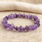 Bracelet Éclats de Pierre Naturelle Brute – 25 Pierres — détail matière et finition