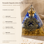 Pyramide Orgonite Arbre de Vie - Lapis-Lazuli — fiche descriptive