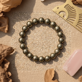 Bracelet Pyrite en pierre naturelle