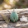 Collier arbre de vie en aventurine verte - pierre naturelle lithothérapie