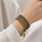 Bracelet Mala 5 Tours 108 Perles Verawood 8 mm - lithothérapie | Source Sacrée