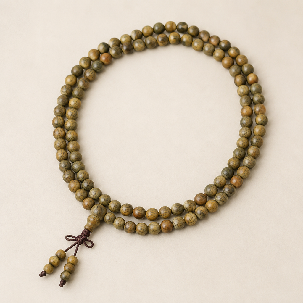 Bracelet Mala 5 Tours 108 Perles Verawood 8 mm - lithothérapie | Source Sacrée