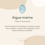 Aigue-marine : calme, expression et clarté — symbolique traditionnelle
