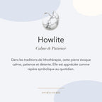 Howlite : calme, patience et détente — symbolique traditionnelle