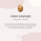 Jaspe paysage : ancrage, créativité et lien à la terre — symbolique traditionnelle