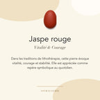 Jaspe rouge : vitalité, courage et stabilité — symbolique traditionnelle