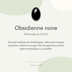 Obsidienne noire : protection, vérité et ancrage — symbolique traditionnelle