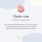 Opale rose : tendresse, apaisement et ouverture du cœur — symbolique traditionnelle